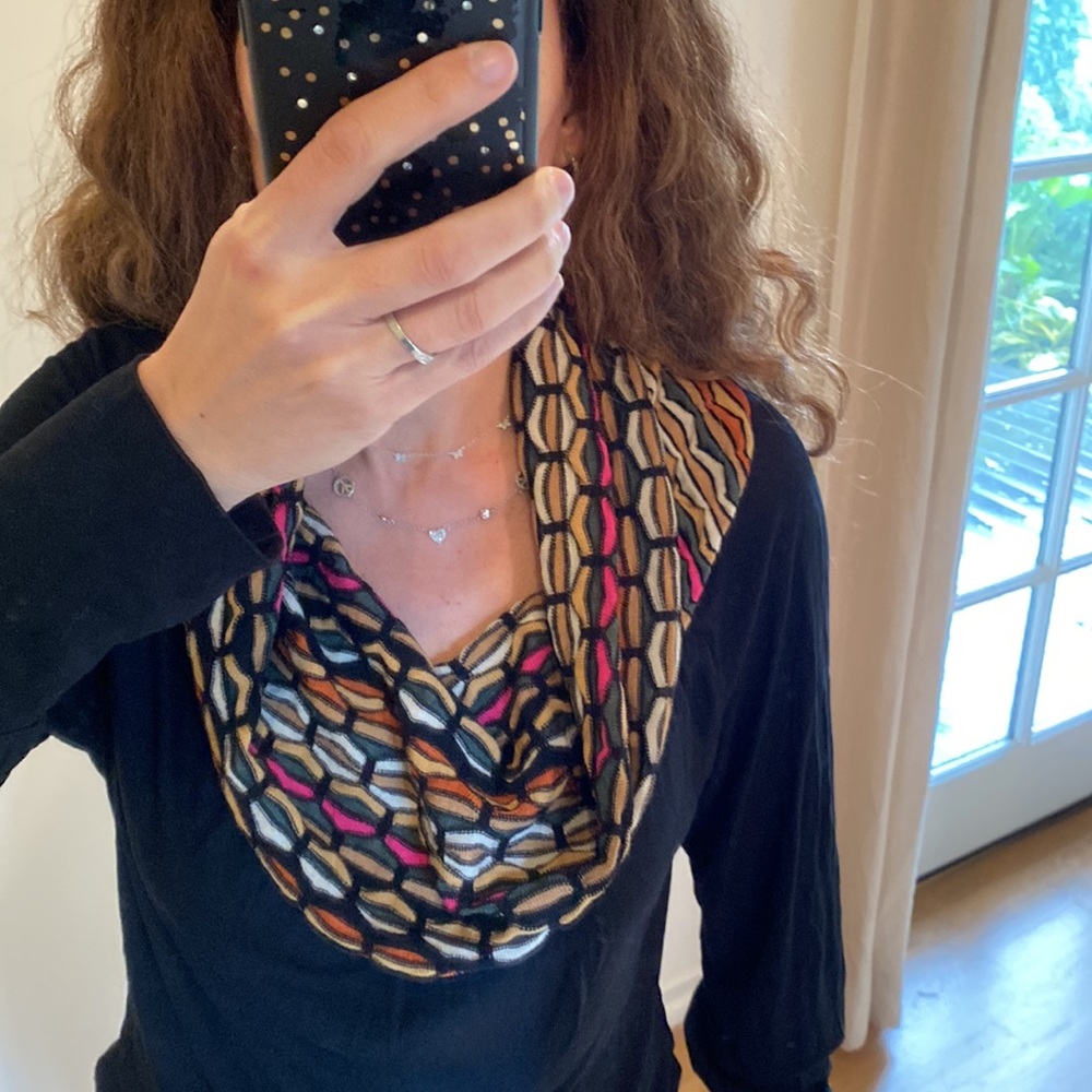 M Missoni black cowl neck shirt